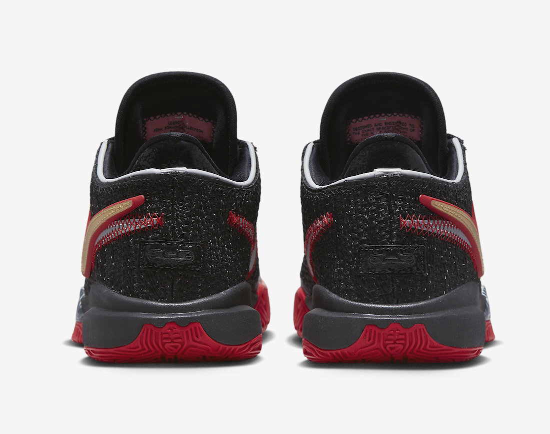 Nike LeBron 20 Noir Rouge GS DQ8651-001 Date de sortie