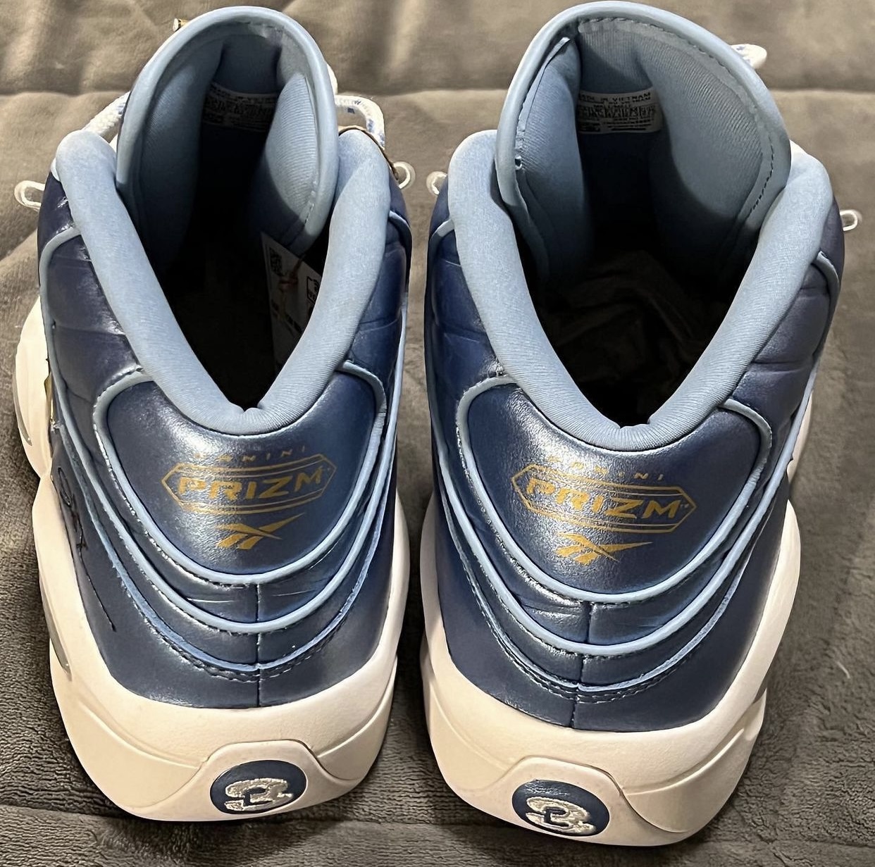Panini Reebok Question Mid Blue Gold Friends and Family