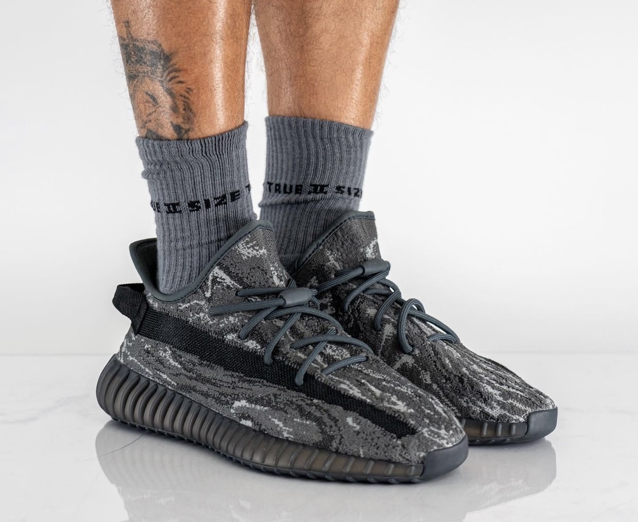 adidas Yeezy Boost 350 V2 Dark Salt ID4811 Release Date On-Feet