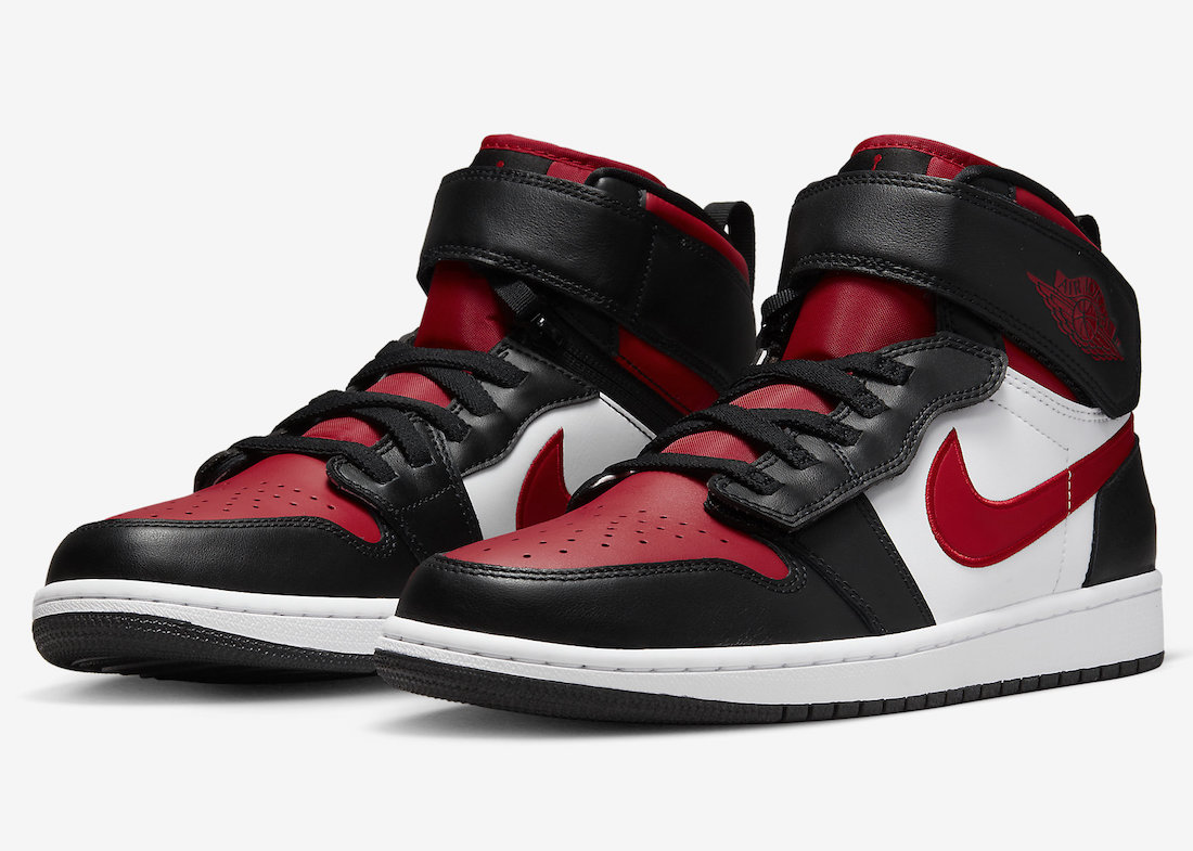 Air jordan 1 mid black red and outlet white