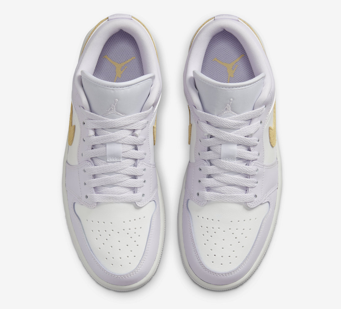 Air Jordan 1 Low Barely Grape Lemon Wash White DC0774-501 Release Date
