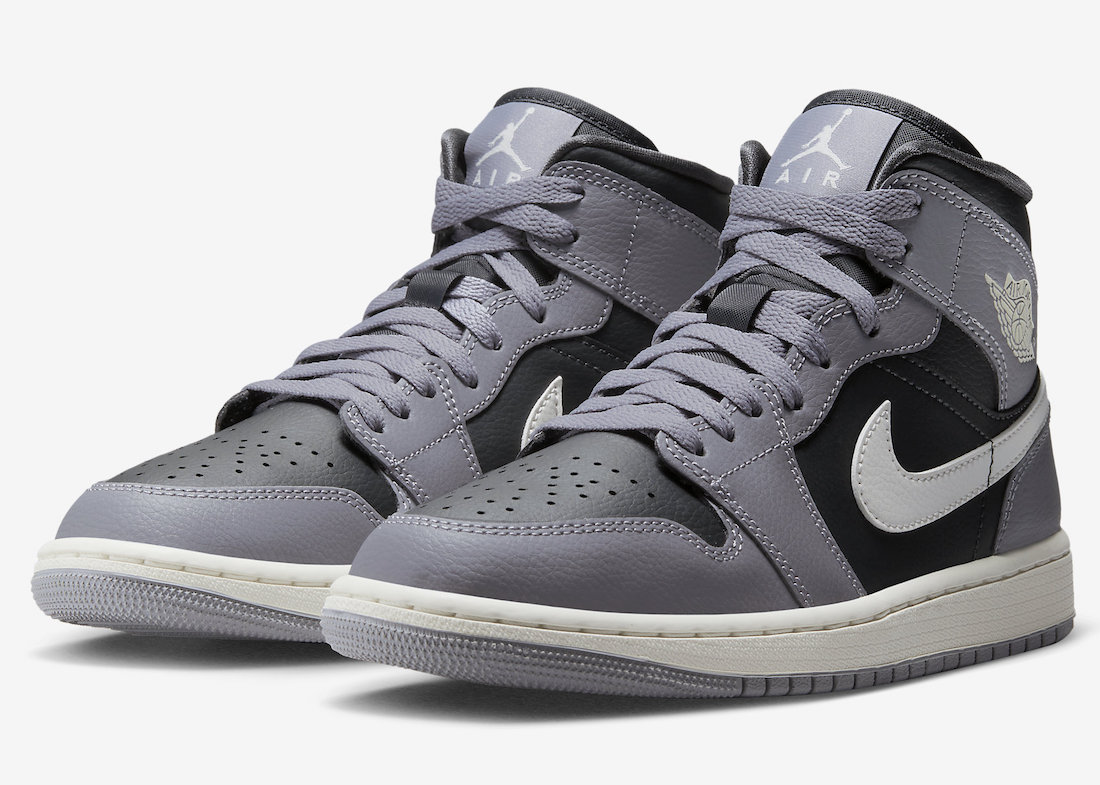 Air jordan mid online 1 grise