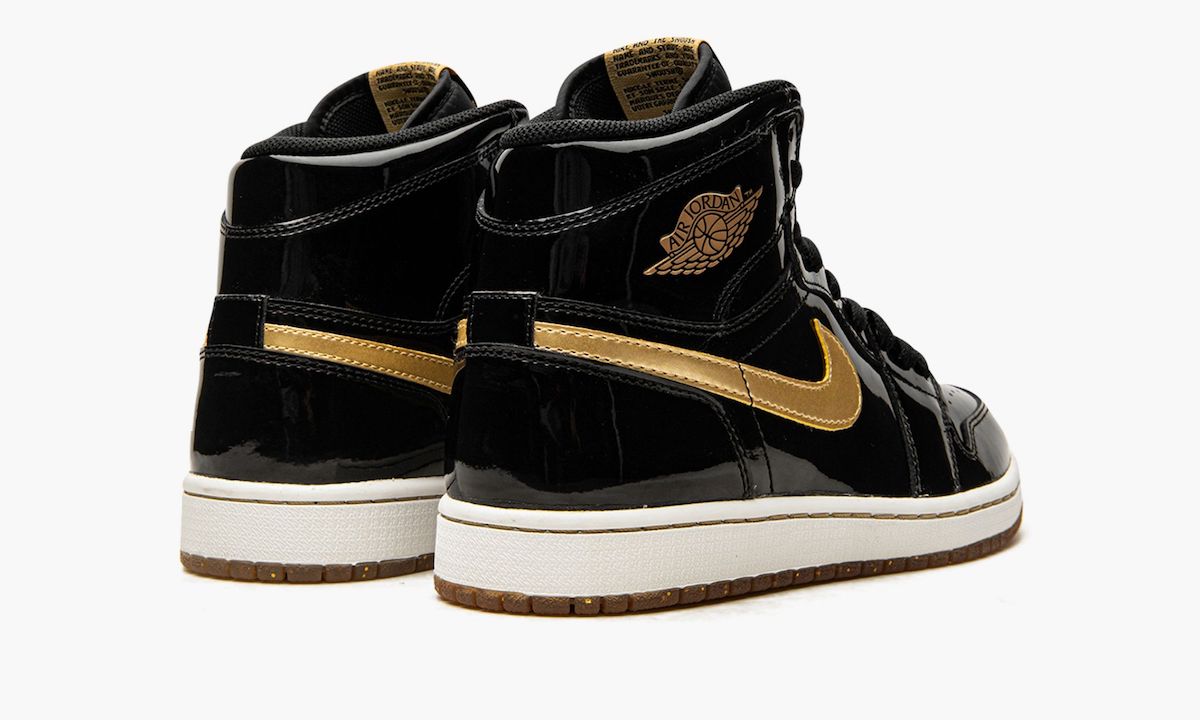 Air Jordan 1 Patent Black Gold