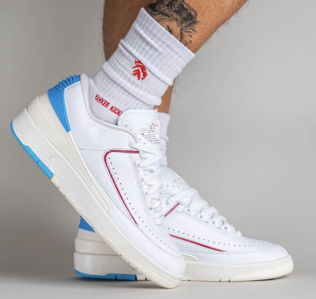 Air Jordan 2 Low UNC To Chicago DX4401-164 Release Date On-Feet