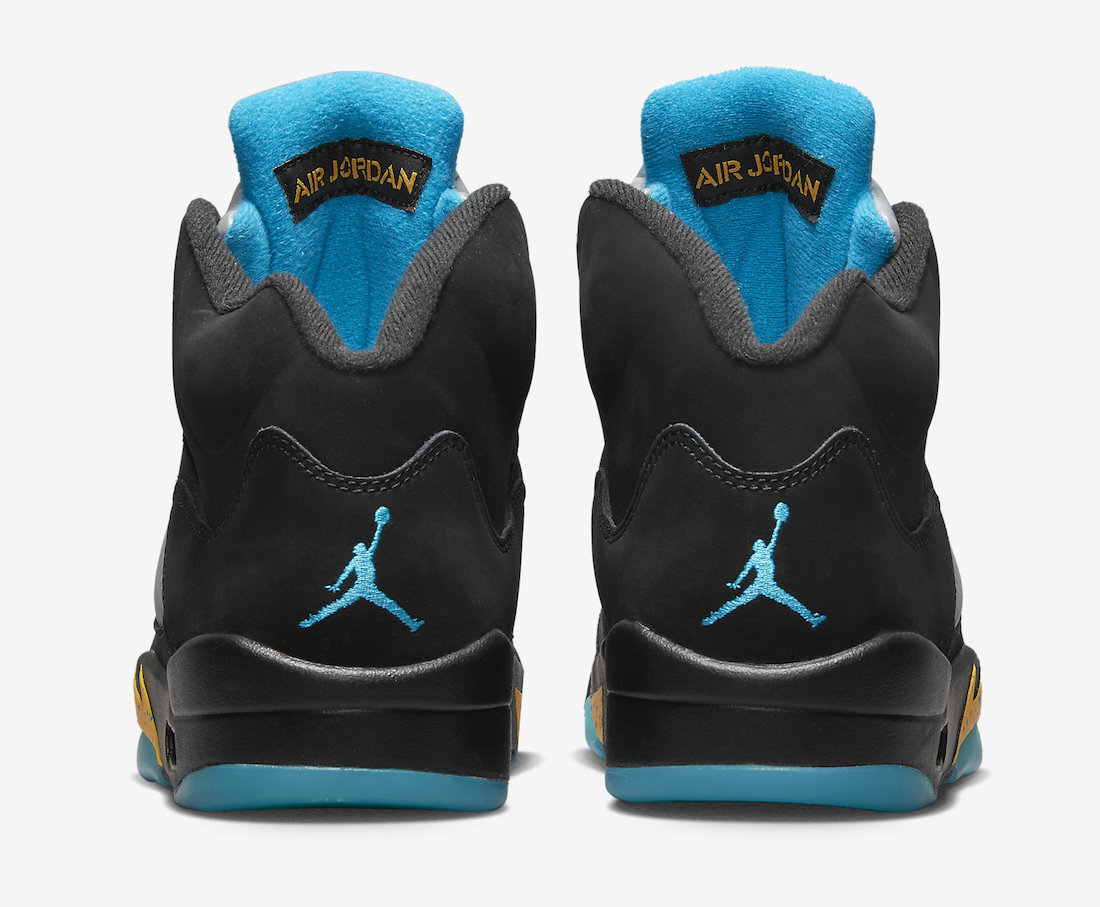 Air Jordan 5 Aqua DD0587-047 Release Date Heel