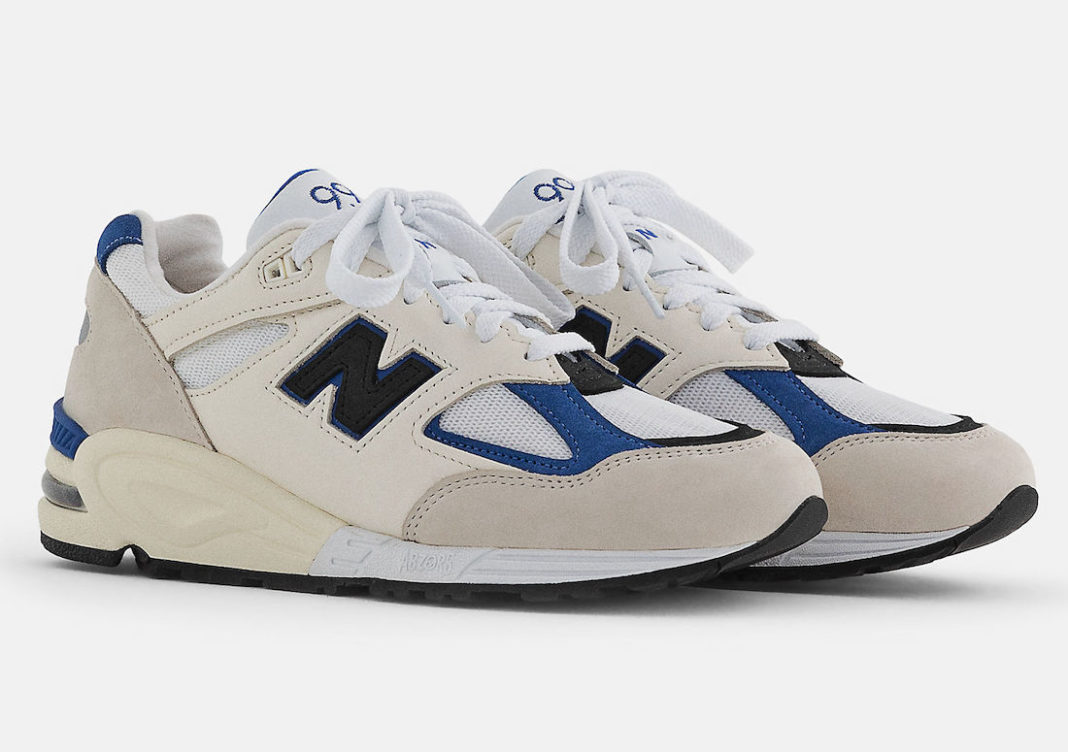 BRAND NEW PAIRS OF NEW BALANCE 550 NIGHTWATCH GREENv2 Made in USA White Blue M990WB2 Release Date