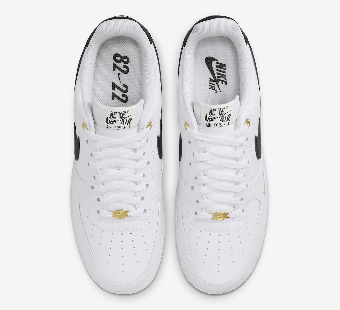 Nike Air Force 1 Low 40th Anniversary White Black DQ7658-100 Release ...