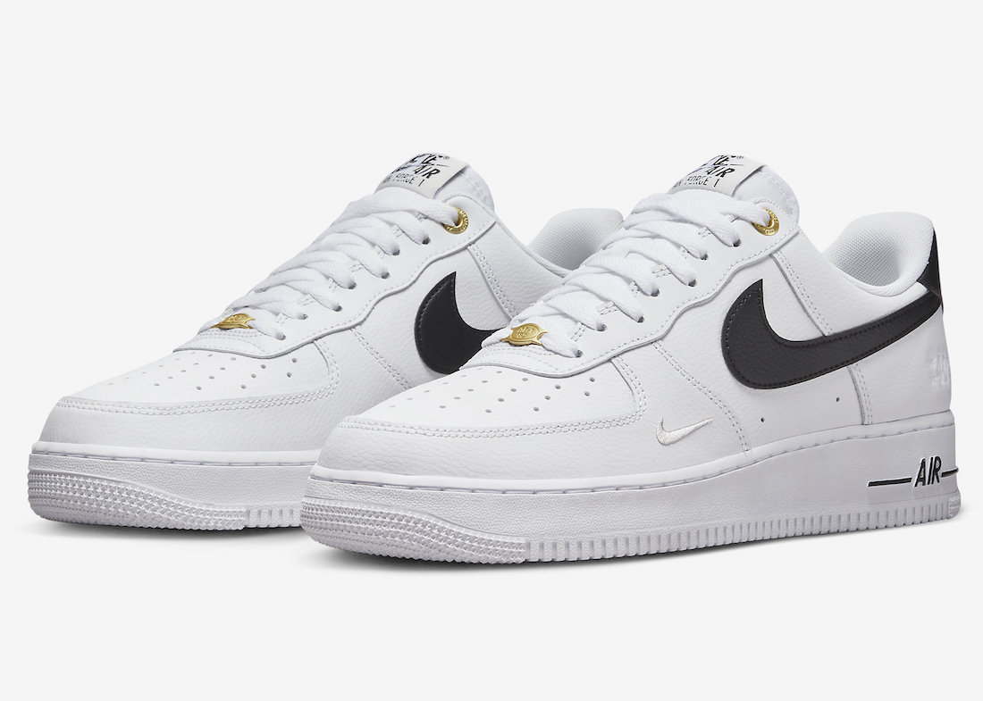 Nike Air Force 1 Low 40th Anniversary White Black DQ7658-100 Release Date