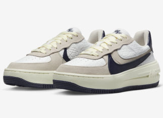 Nike Air Force 1 PLT.AF.ORM White Navy FB8481-100 Release Date