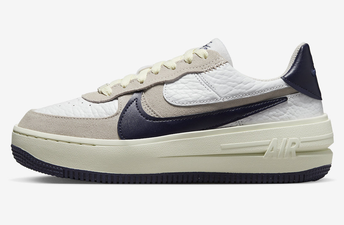 Nike Air Force 1 PLT.AF.ORM White Navy FB8481-100 Release Date