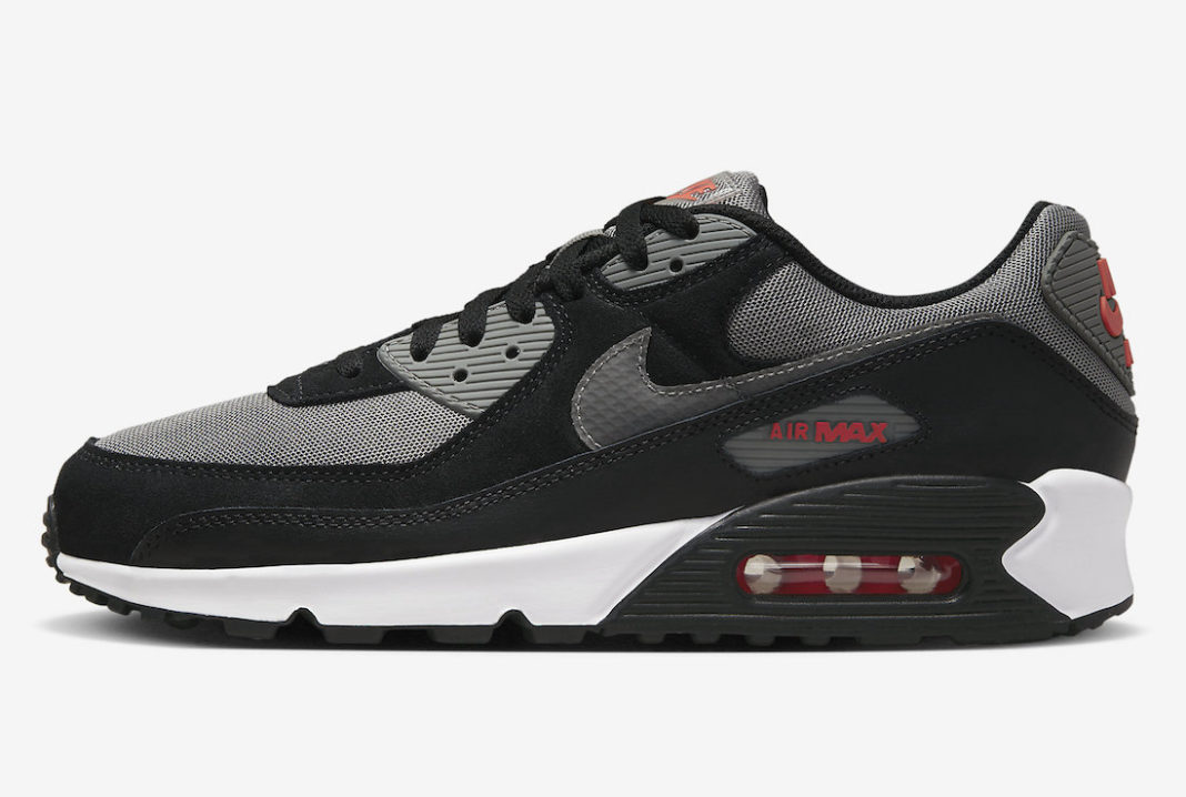 Nike Air Max 90 Black Grey Red FD0664001 Release Date SBD