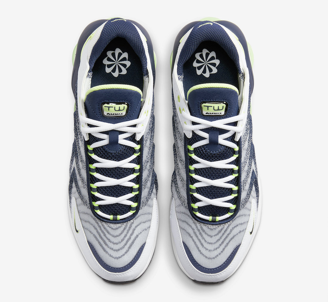 Nike Air Max TW White Midnight Navy Lemon Twist Q3984-101 Release Date