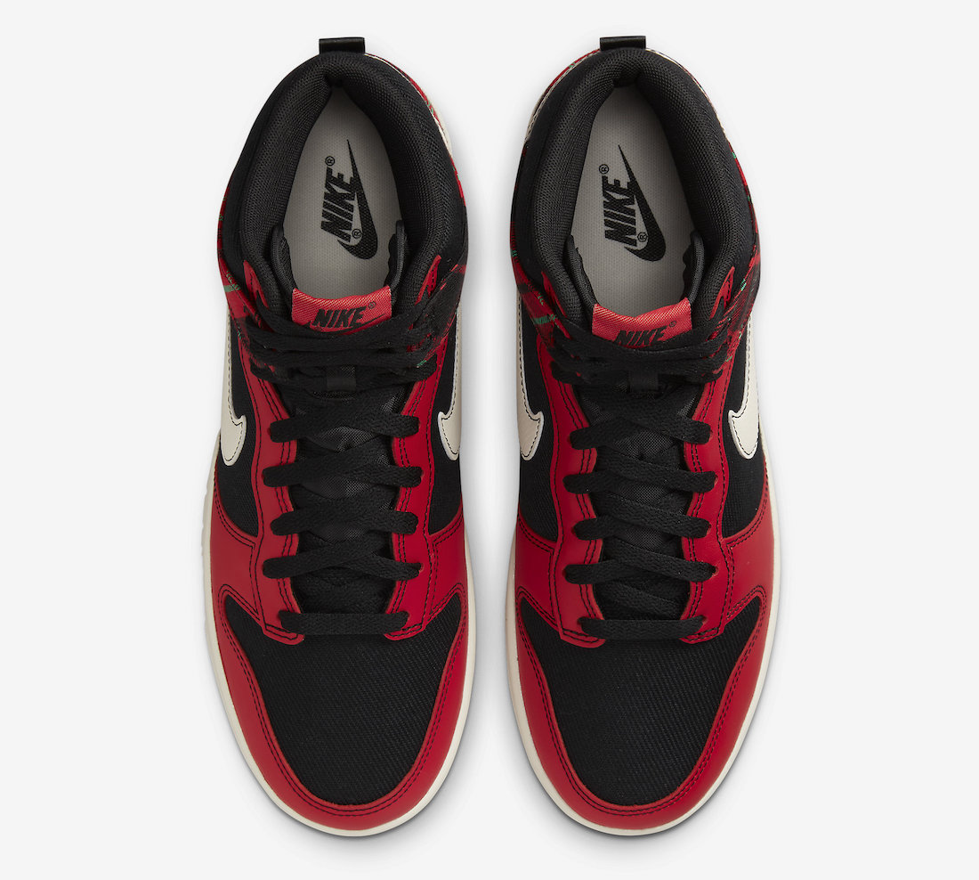 Nike Dunk High Plaid Red Black DV0826-001 Release Date | SBD
