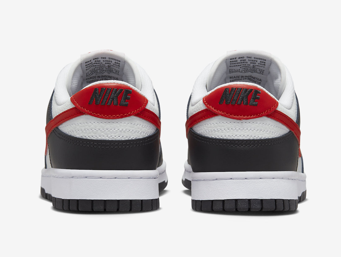 Nike Dunk Low Black University Red White FB3354-001 Release Date