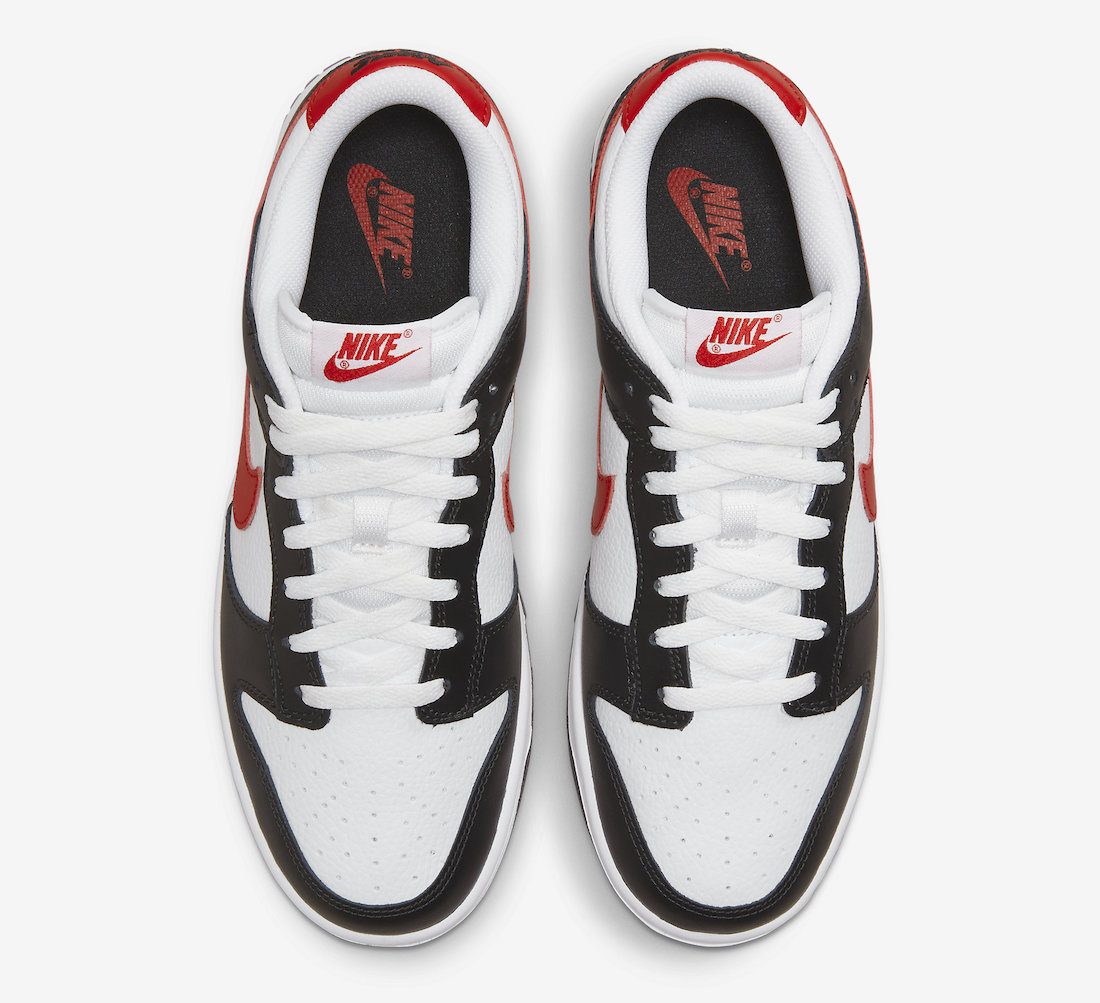 Nike Adds Red Swooshes To The Dunk Low “Panda” | Sneakers Cartel