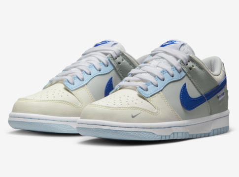 nike dunk low gs ivory hyper royal