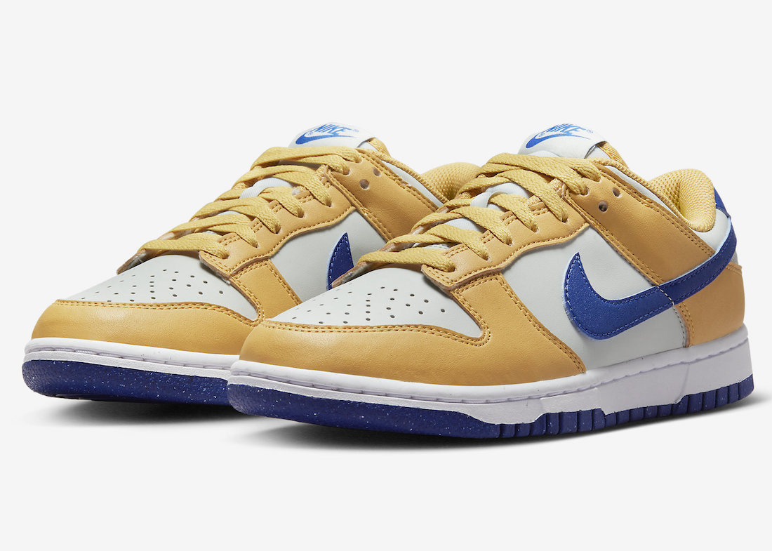 Nike Dunk Low Next Nature Wheat Gold Hyper Royal DN1431-700 Release Date