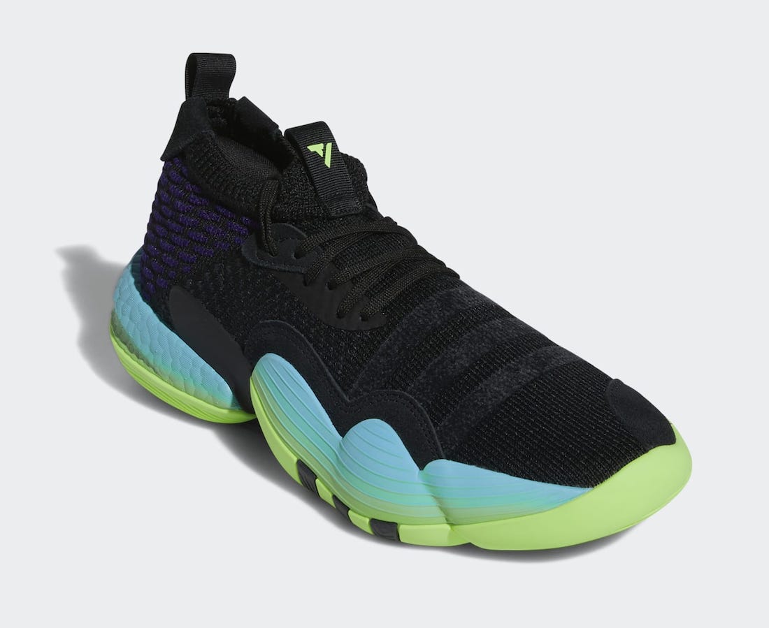 adidas Trae Young 2 Core Black Team Solar Green H06473 Release Date