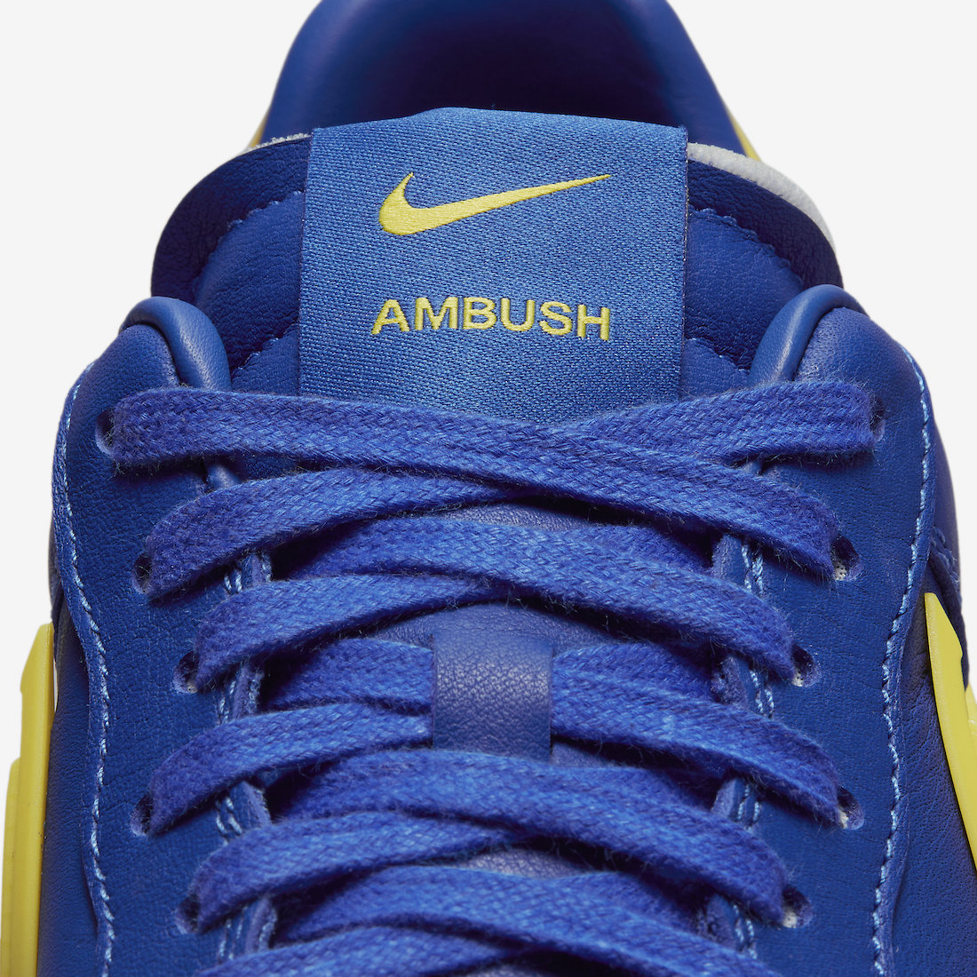 AMBUSH friday Nike Air Force 1 Blue DV3464-400 Release Date Tongue