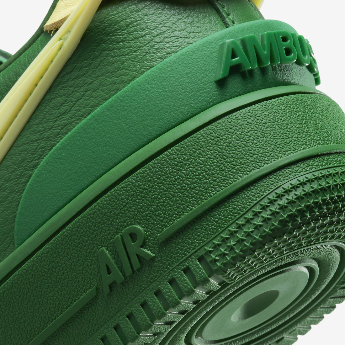 AMBUSH Nike Air Force 1 Green DV3464-300 Release Date Rear