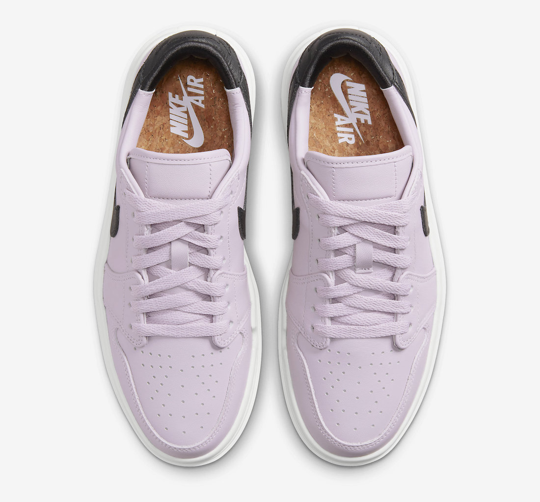 Air Jordan 1 Elevate Low Iced Lilac DH7004-501 Release Date Cork Insole