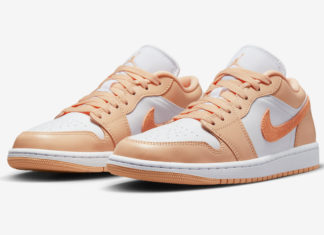Official Photos of the Air Jordan 1 Low “Sunset Haze” Air Jordan 1 Low Sunset Haze Bright Citrus White DC0774-801 Release Date