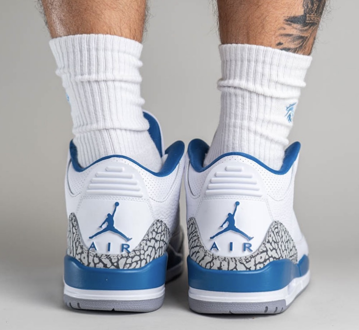 Air Jordan 3 Wizards PE CT8532-148 Release Date On-Foot Heels