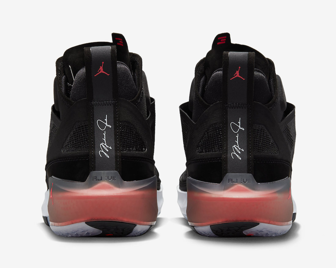 Air Jordan 37 Black Hot Punch DD6958-091 Release Date Heels