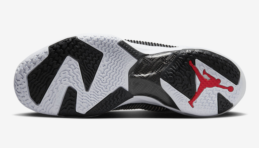 Air Jordan 37 Low White Black Siren Red DQ4122-100 Release Date Outsole