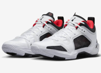 Air Jordan 37 Low White Black Siren Red DQ4122-100 Release Date