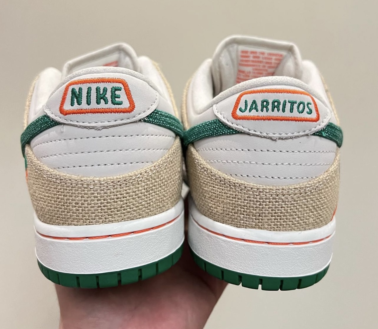 Jarritos Nike SB Dunk Low FD0860-001 Release Date In-Hand Heel
