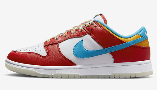 LeBron James Nike Dunk Low Fruity Pebbles official release dates 2022