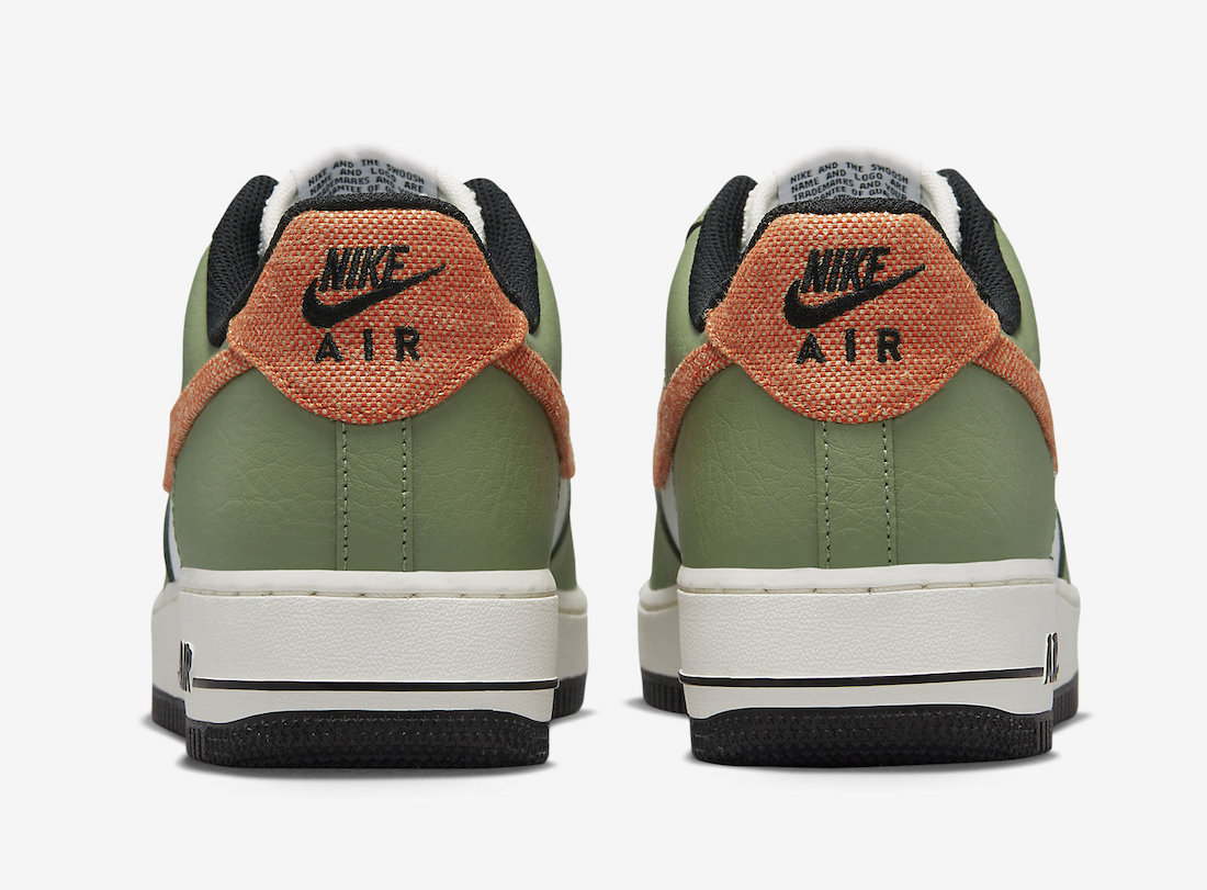 Nike Air Force 1 Low Oil Green Safety Orange FD0758-386 Release Date | SBD