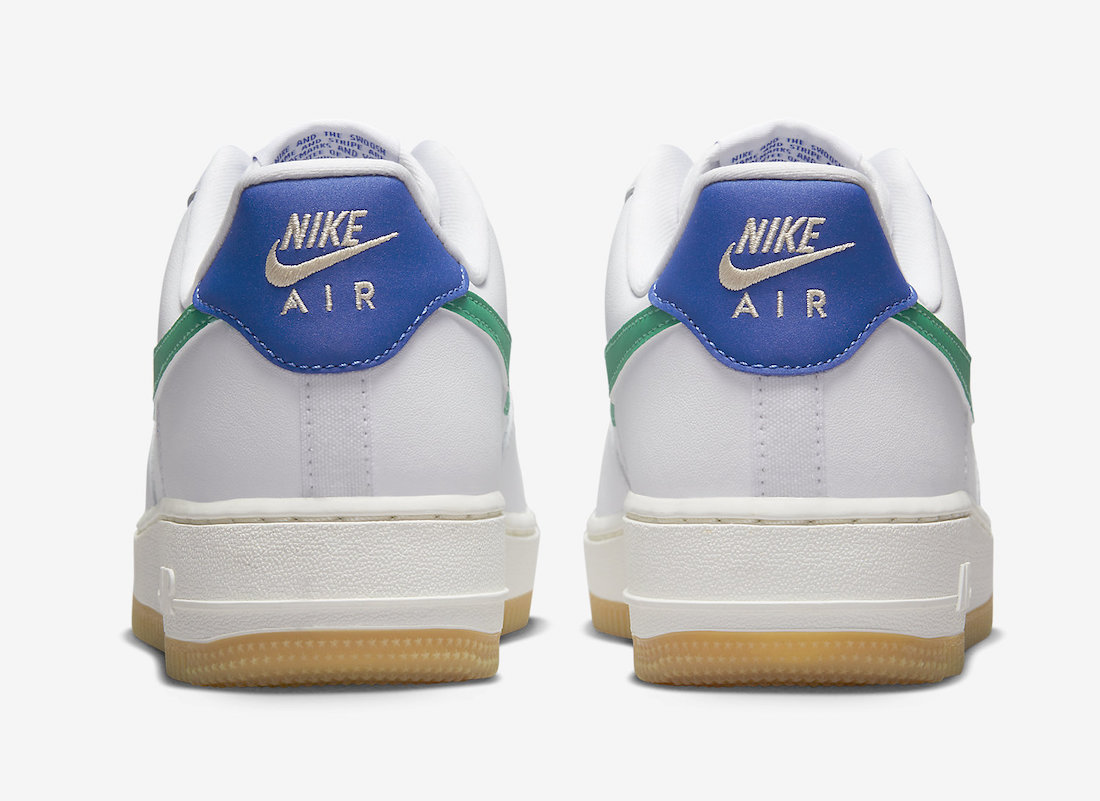 Nike Air Force 1 Low White Stadium Green Game Royal Gum DD8959 110 Release Date 5