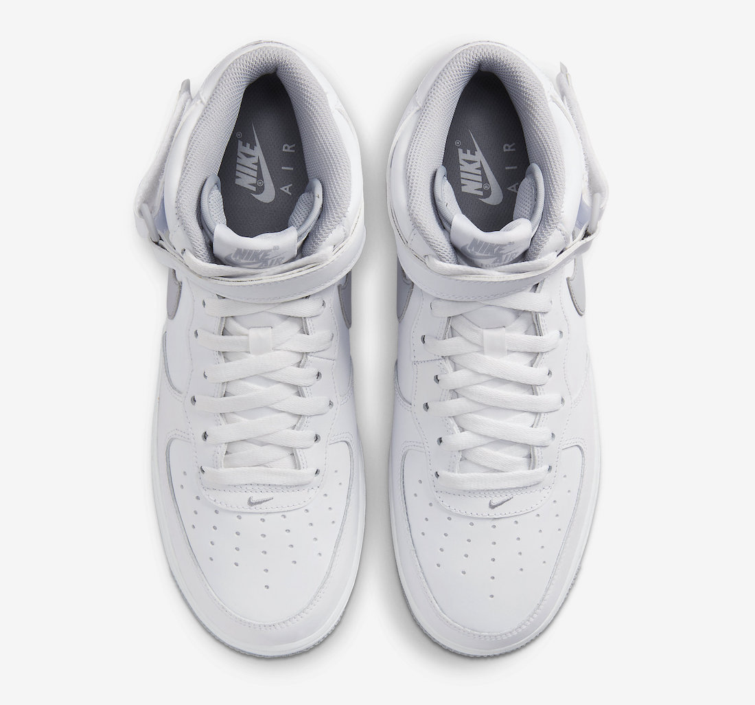 Nike Air Force 1 Mid White Grey DV0806-100 Release Date Top