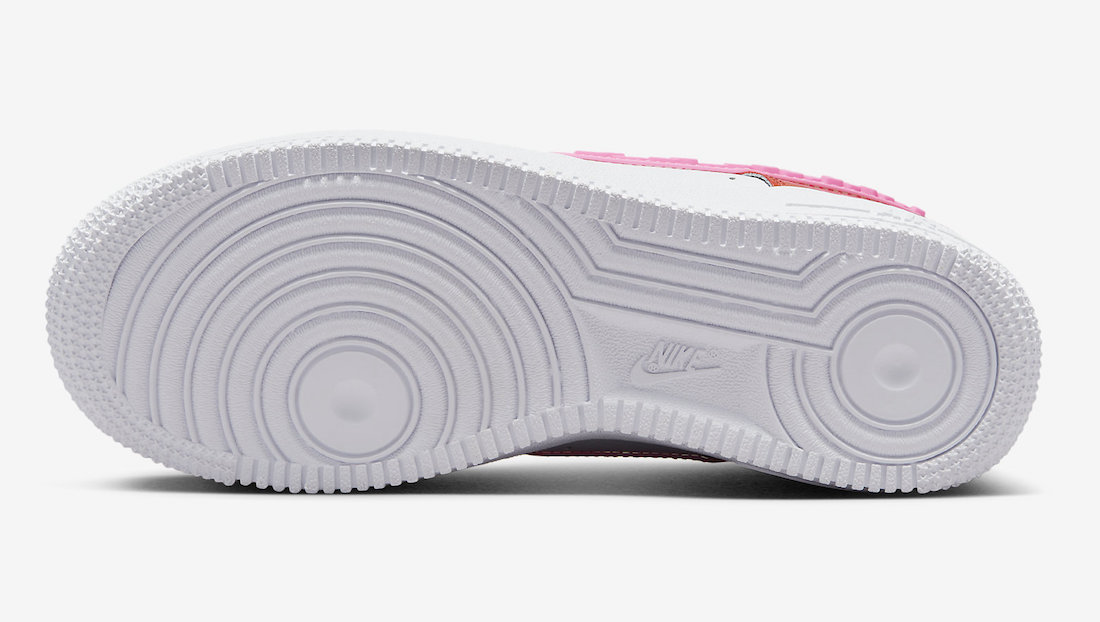 Nike Air Force 1 Valentines Day 2023 GS FD1031-600 Release Date Outsole