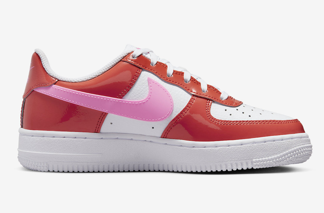 Nike Air Force 1 Valentines Day 2023 GS FD1031-600 Release Date Medial