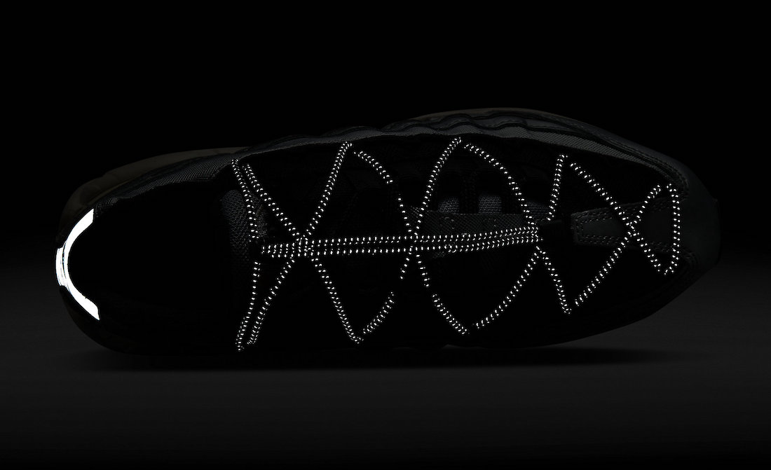 Nike Air Max 95 Metallic Silver Alabaster Black FD0798-001 Release Date Reflective Toggle