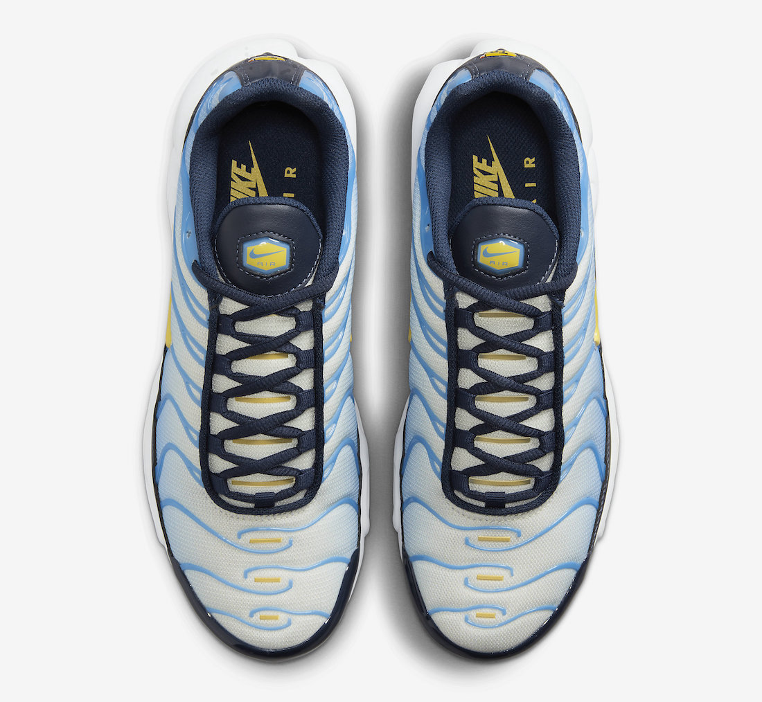 Nike Air Max Plus Blue Yellow FD9871-400 Release Date Top