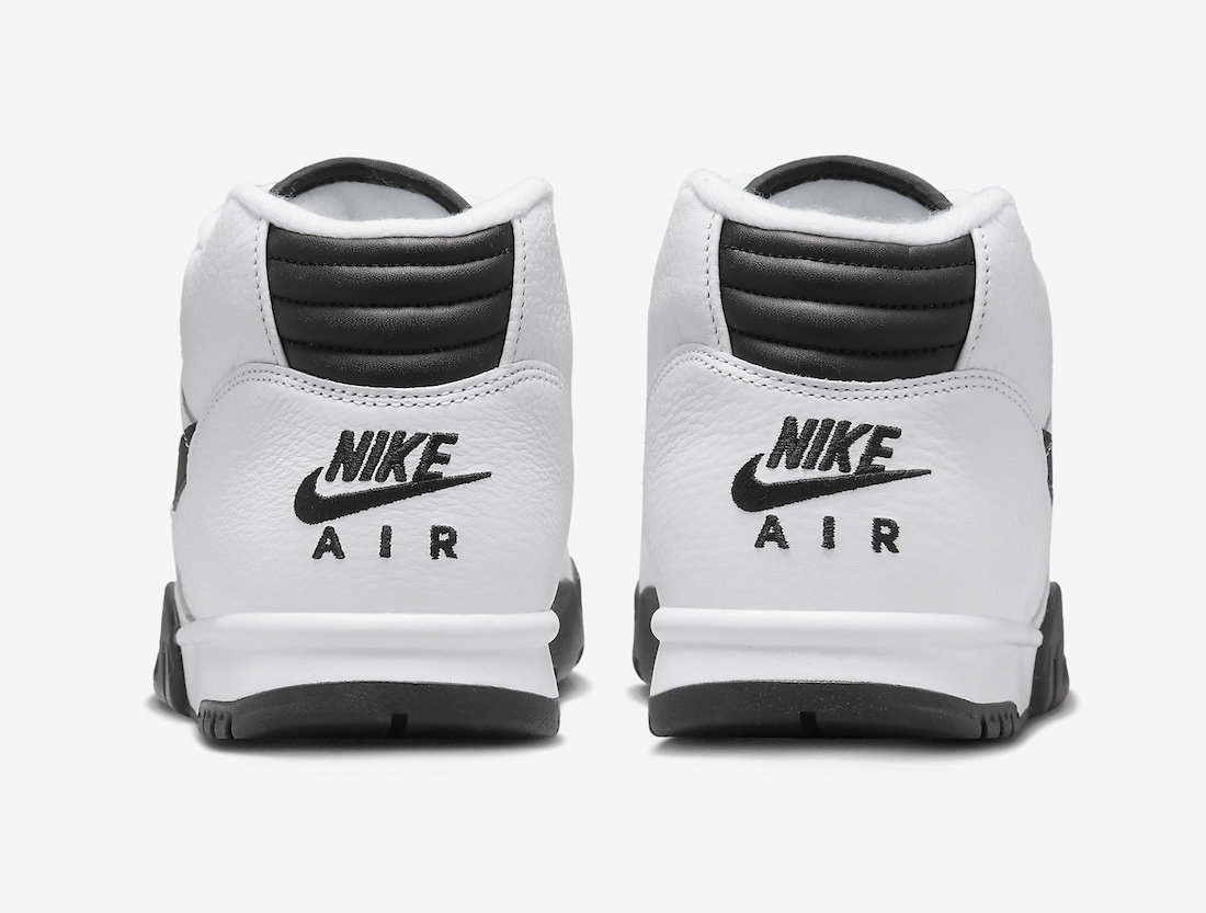 Nike Air Trainer 1 White Black FB8066-100 Release Date Heel