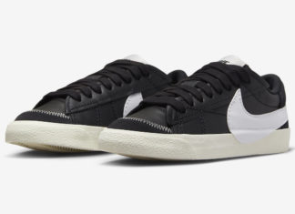 Nike Blazer Low Jumbo Coming Soon in Black and White Nike Blazer Low Jumbo Black White FD9858-001 Release Date