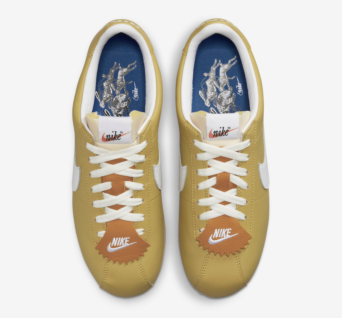 Nike Cortez Running Rabbit Wheat Gold FD0400-725 Release Date Top