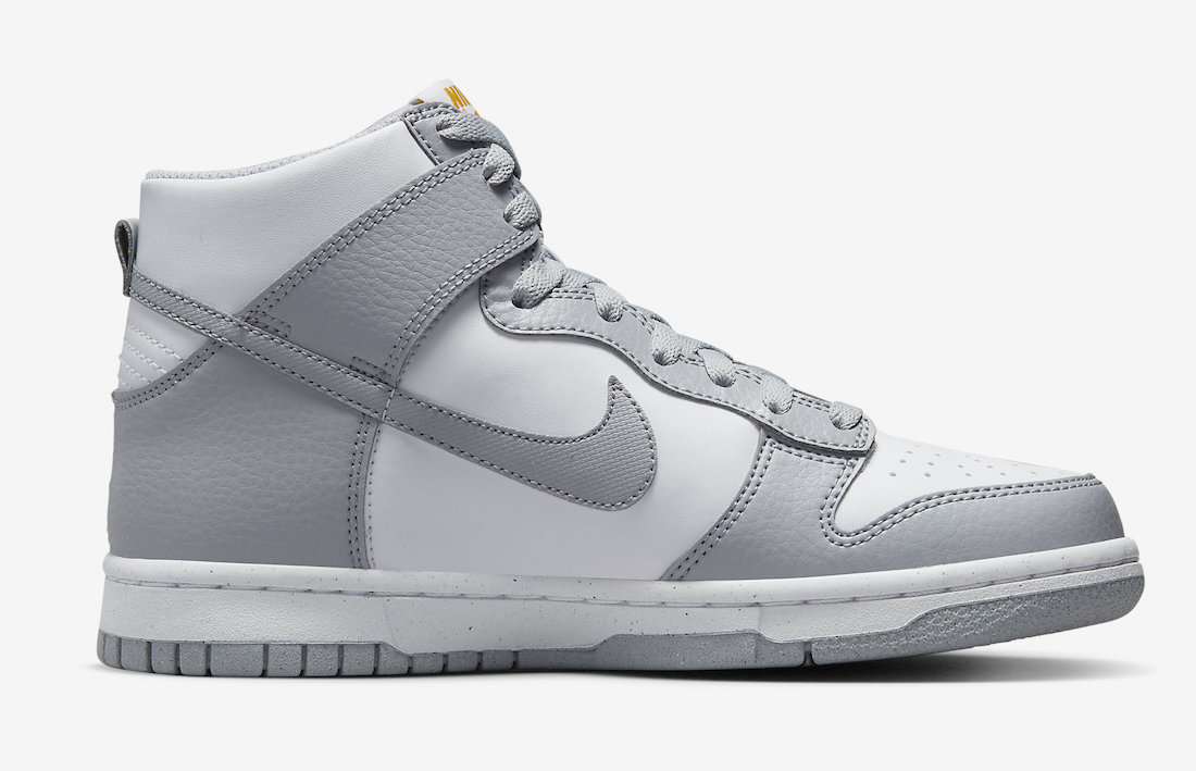 Nike Dunk High GS Grey White FD9773-001 Release Date Medial