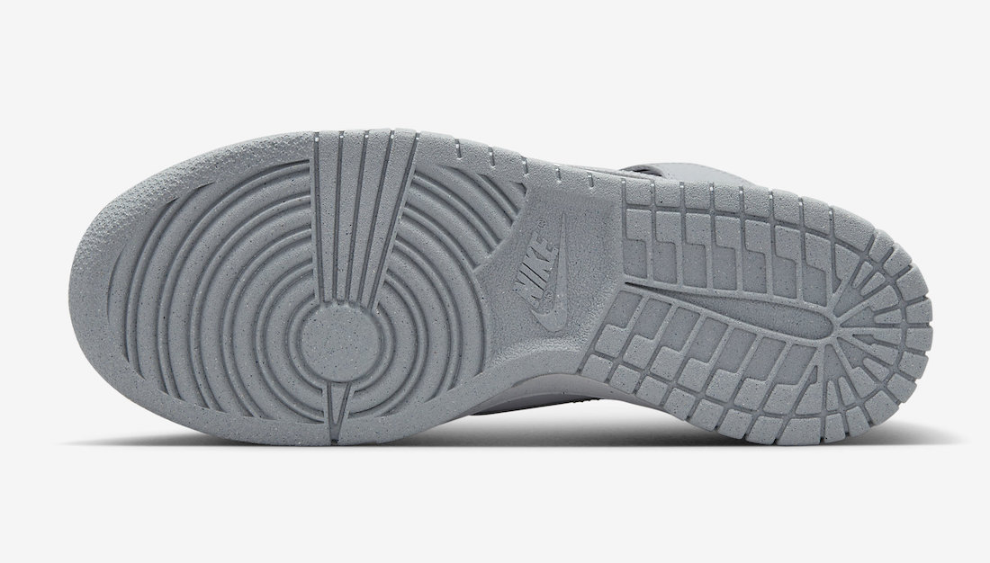 Nike Dunk High GS Grey White FD9773-001 Release Date Outsole