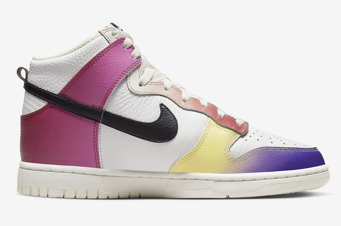 Nike Dunk High Multi-Color Gradient FD0802-100 Release Date Medial