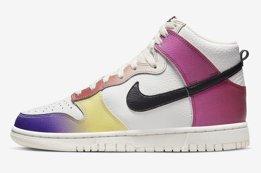 Nike Dunk High Multi-Color Gradient FD0802-100 Release Date Lateral