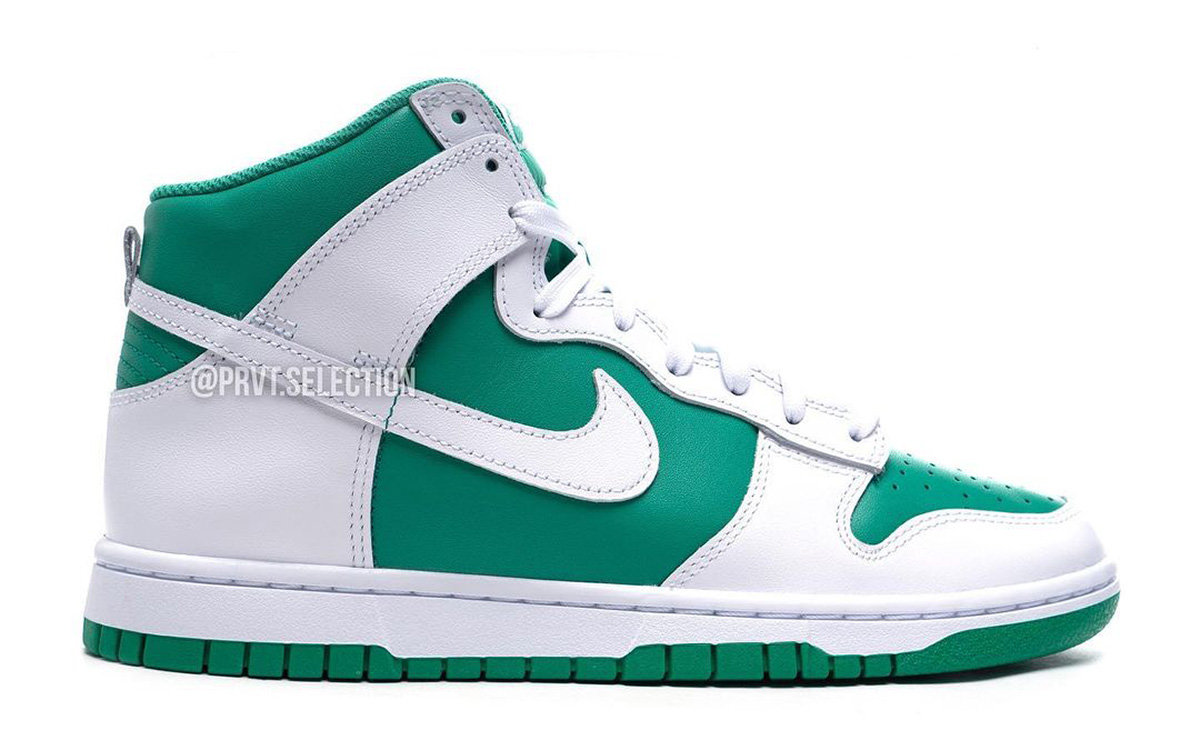 Nike Dunk High Pine Green White Release Date Lateral