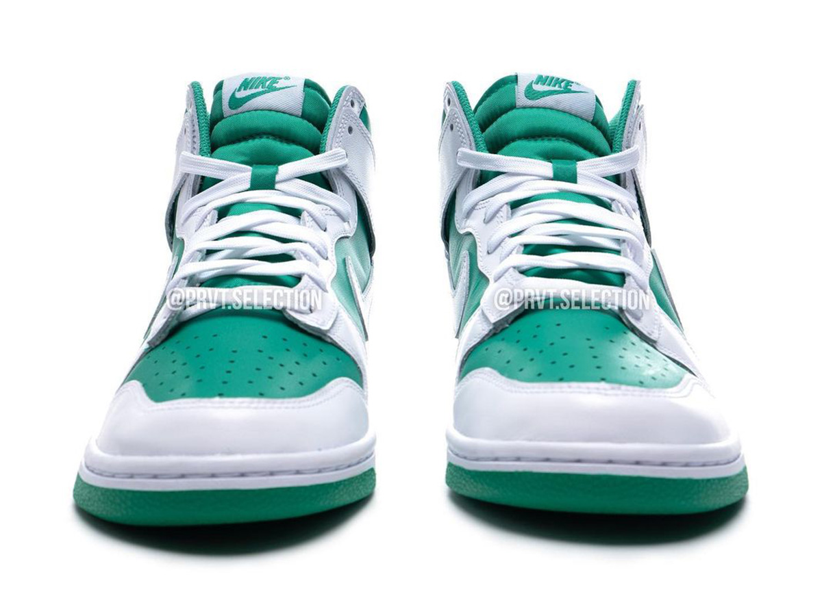 Nike Dunk High Pine Green White Release Date Front