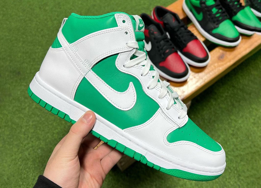 Nike Dunk High Revealed in “White/Green” For 2023