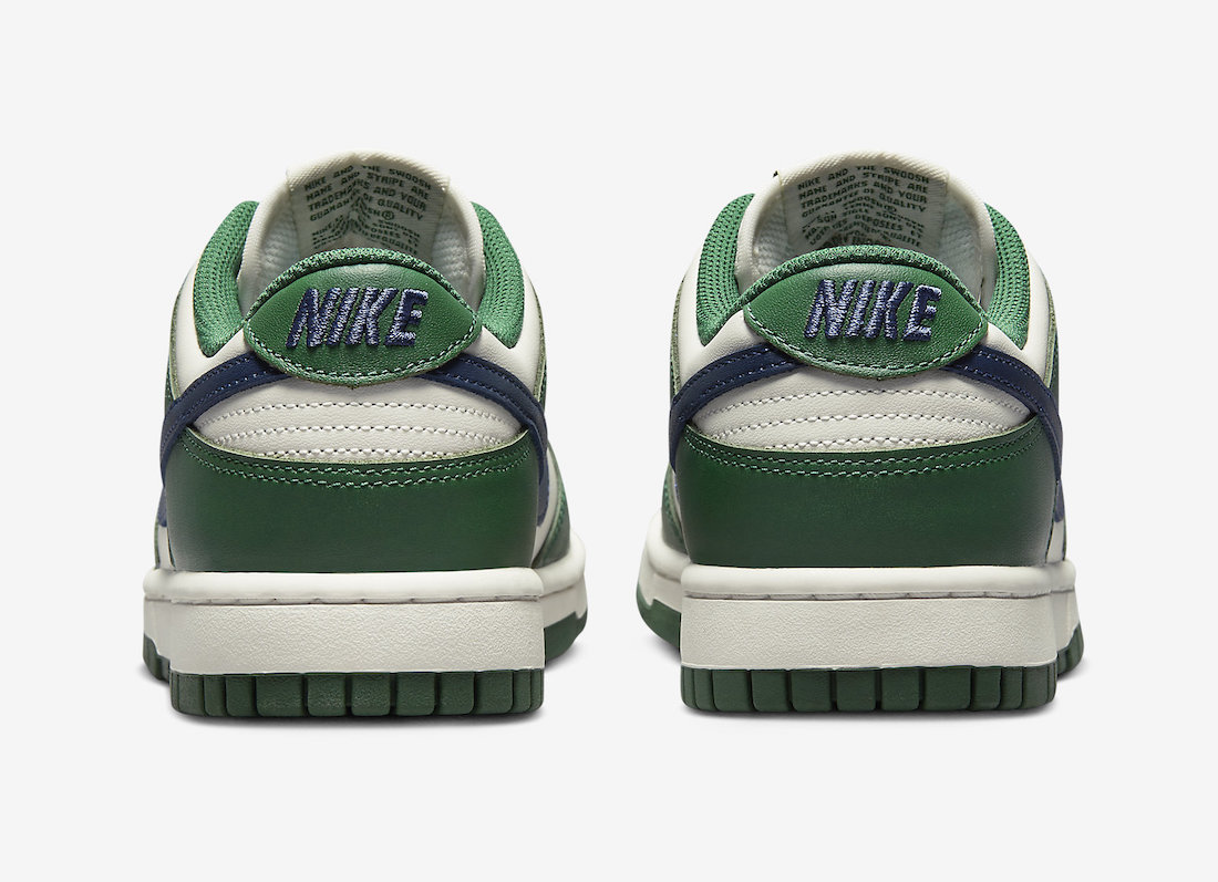 Nike Dunk Low Gorge Green DD1503-300 Release Date Heel